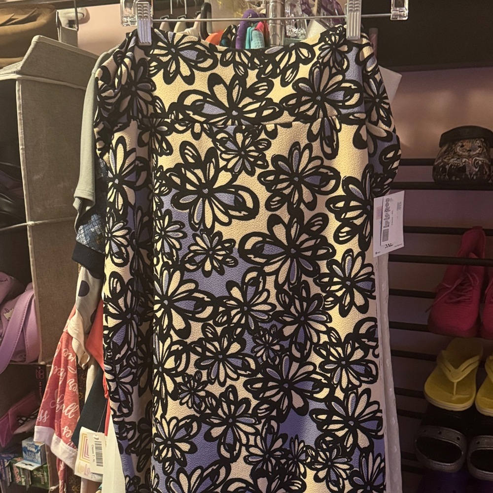 Floral Black and White skirt
